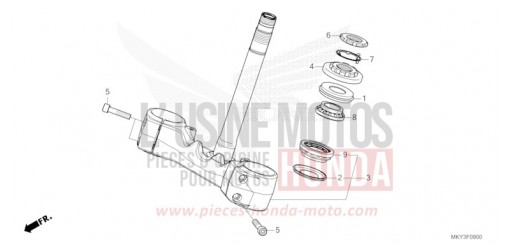 STEERING STEM (CB650RA) CB650RAN de 2022